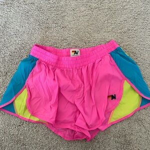 Aviator Nation running/athletic shorts, amazing colorway, super rare! Size Small